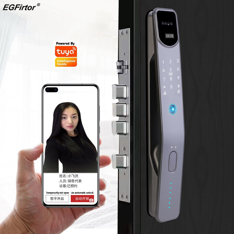 Smart Home Battery Camera - Tuya-cerradura electrónica inteligente para puerta, dispositivo