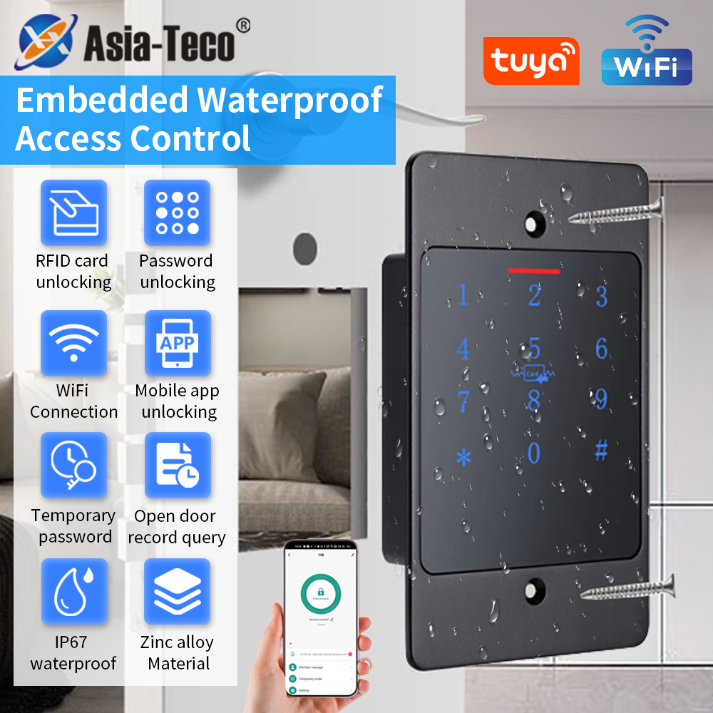 Smart Home Keyboard - Cerradura de puerta inteligente WiFi Tuya,