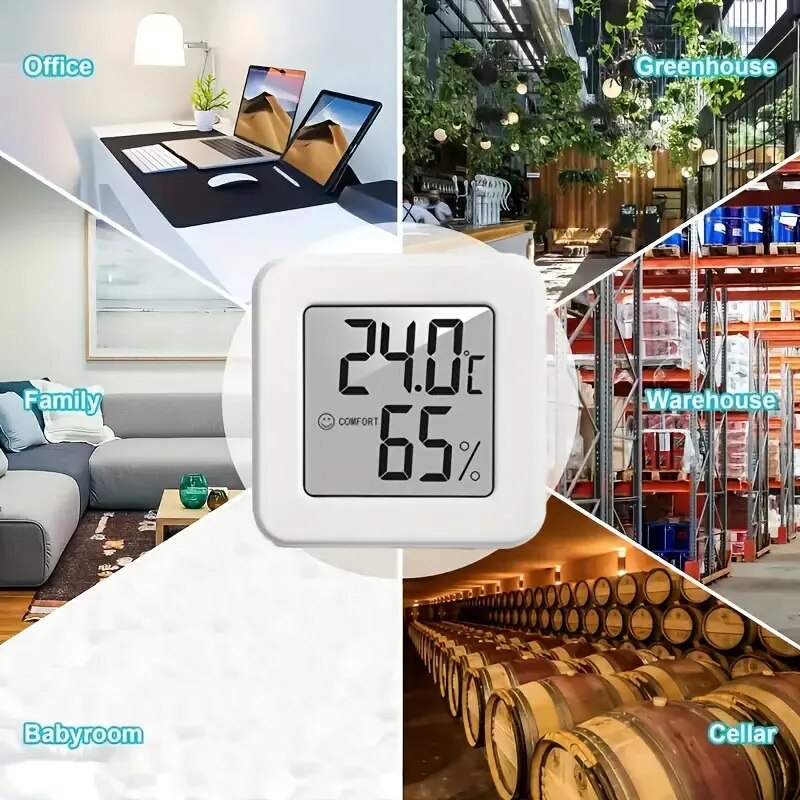 Smart Home Room - Higrómetro Digital, Termómetro Interior, Medidor de