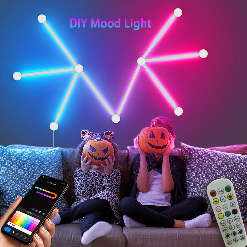 Smart Home Room - Lámpara de pared RGB inteligente, barra