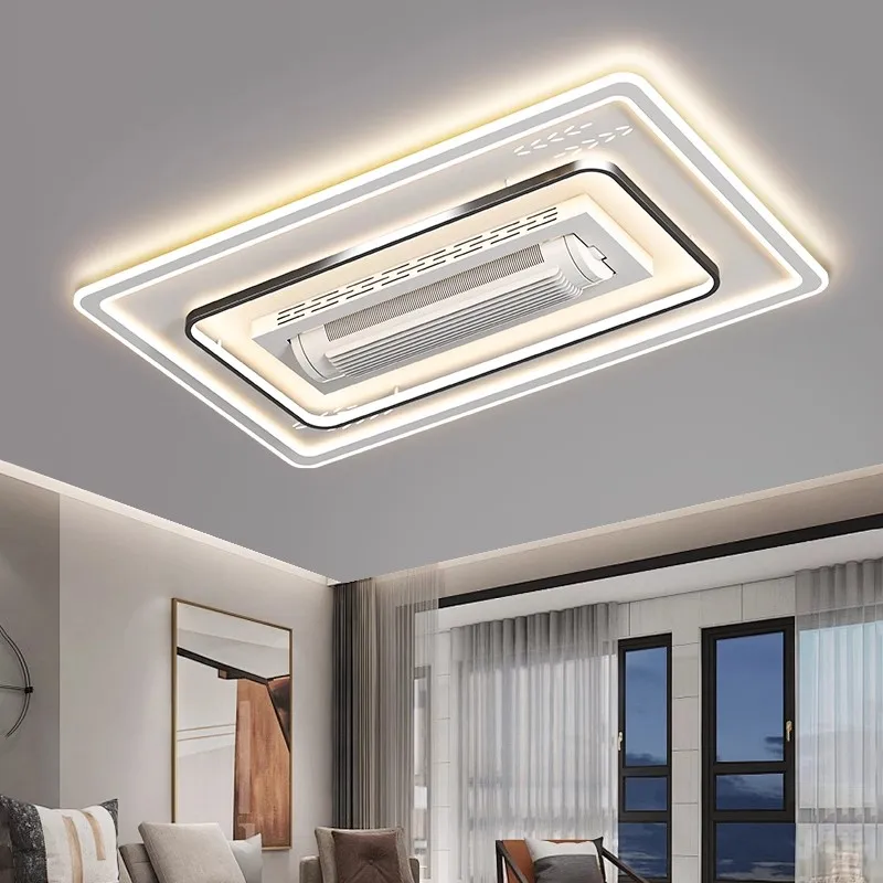 Smart Bathroom Fan - Ventilador de Techo LED Invisible sin