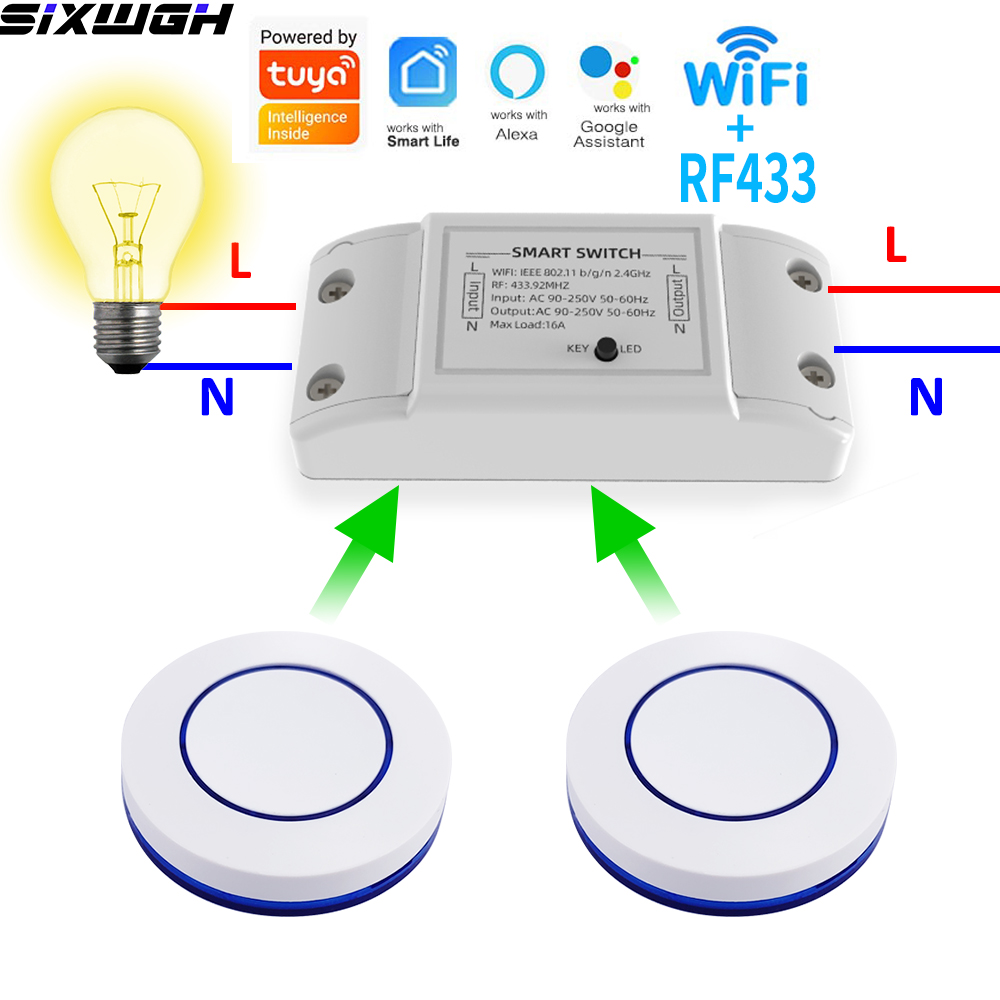 Smart Home Web - Interruptor Inteligente WiFi Tuya de 16A,
