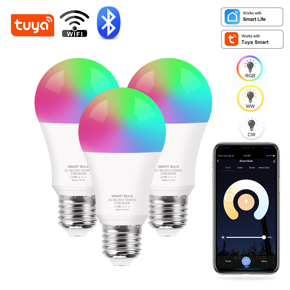 Smart Bulb - Bombilla inteligente Tuya Wifi/Bluetooth, lámpara Led