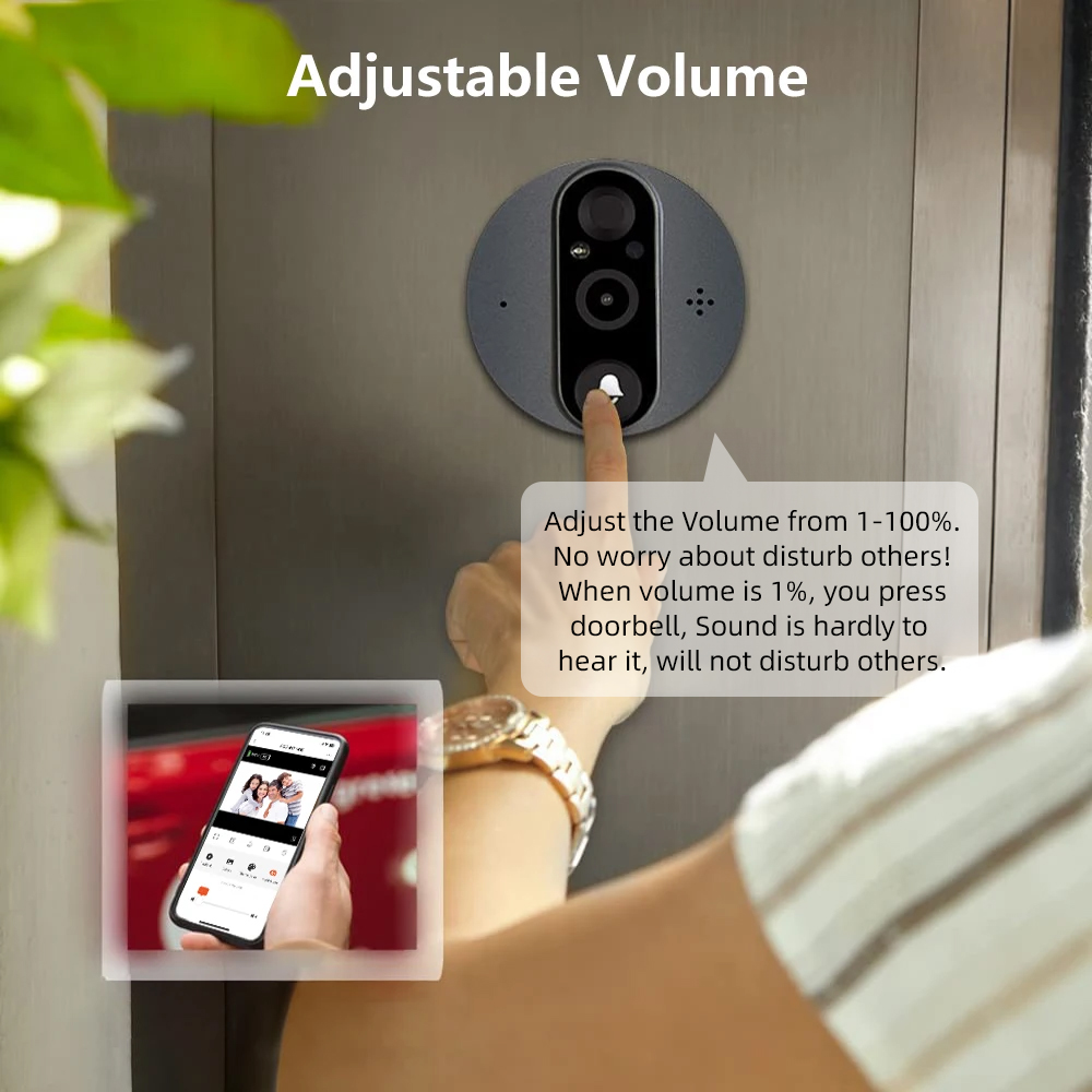 3MP Mirilla inteligente Tuya c - Smart Home Video Doorphone Ezviz reseña y precio