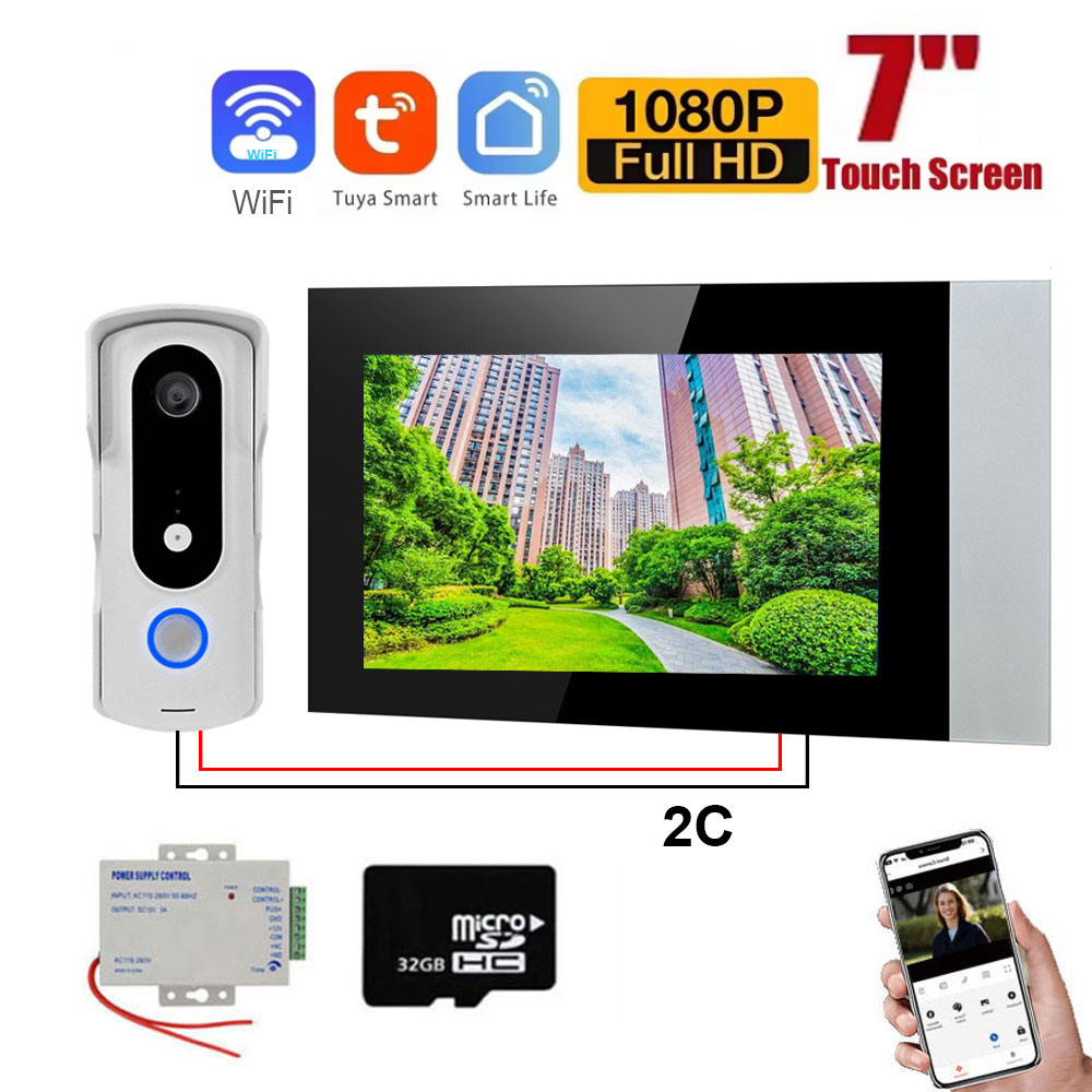 2 cables Smart Home Tuya Wifi  - Smart Home Video Doorphone Ezviz reseña y precio