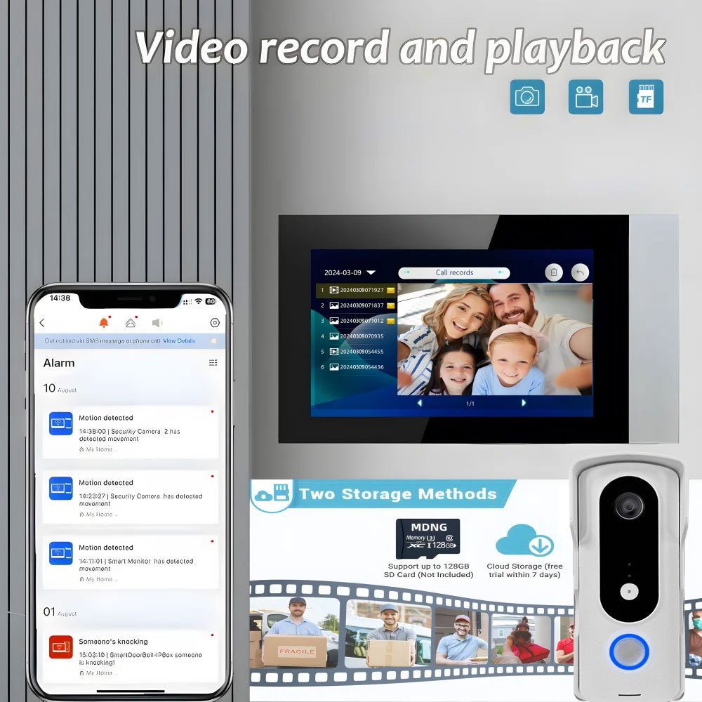 2 cables Smart Home Tuya Wifi  - Smart Home Video Doorphone Ezviz reseña y precio