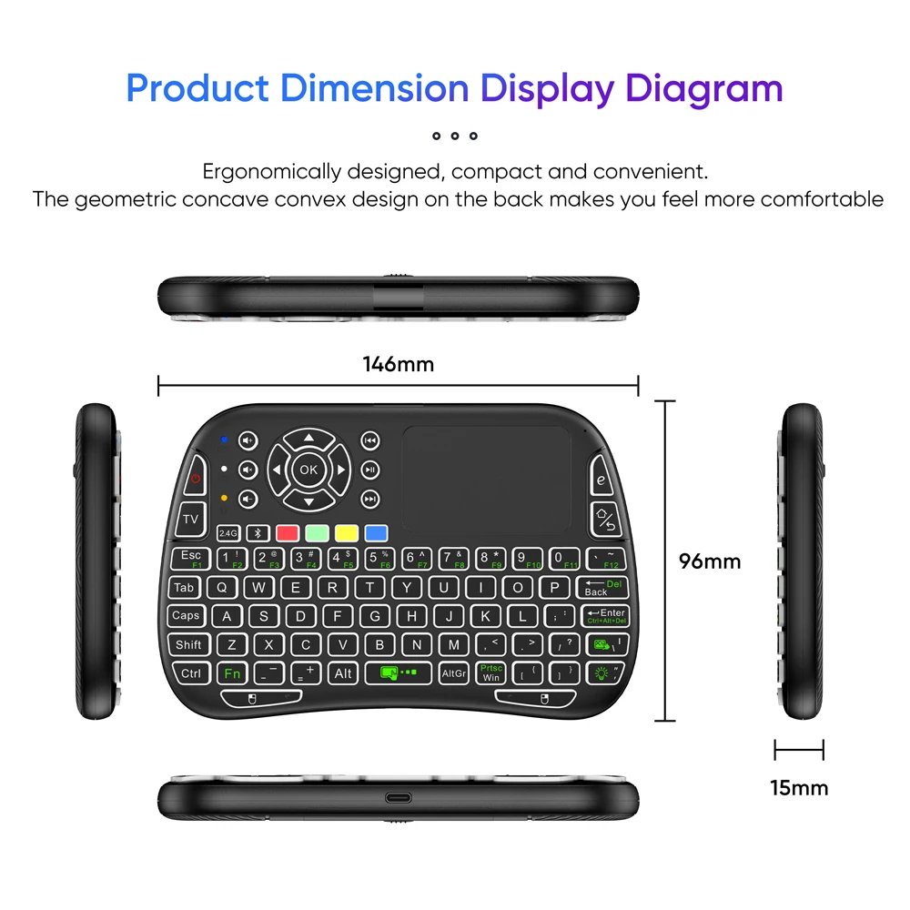 Mini Teclado Inalámbrico con G - Smart Home Keyboard reseña y precio