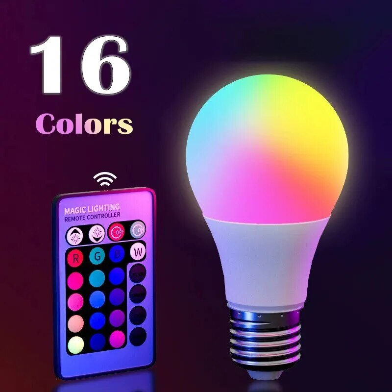 Bombilla LED RGB de 16 colores - Smart Bulb reseña y precio