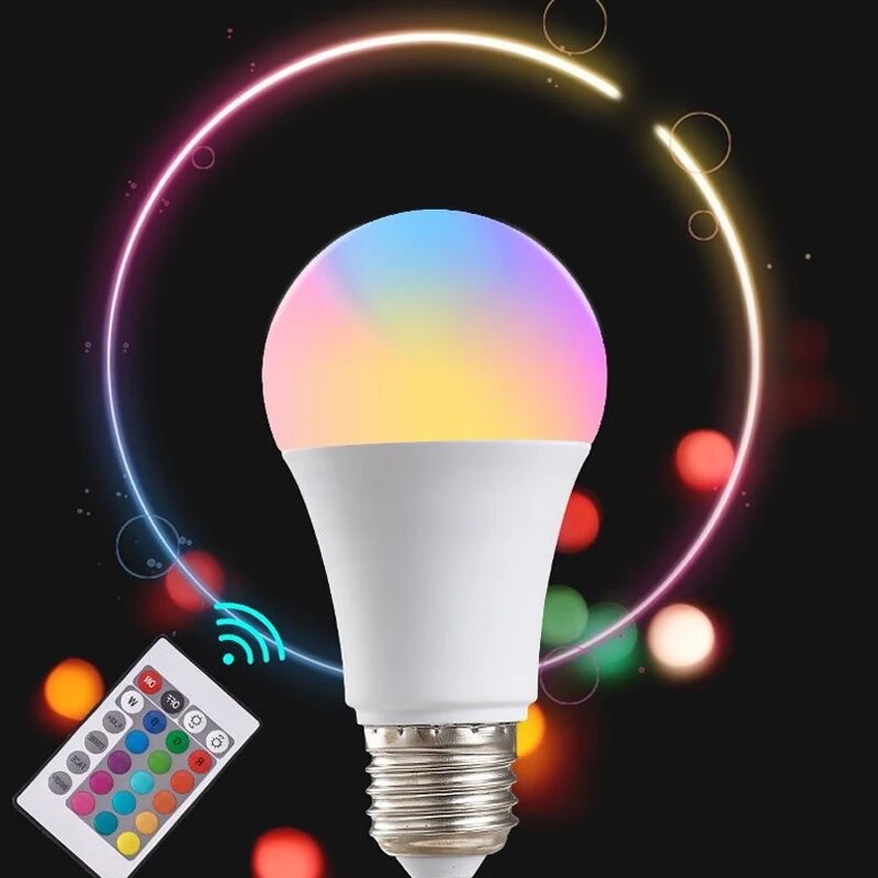 Bombilla LED RGB de 16 colores - Smart Bulb reseña y precio