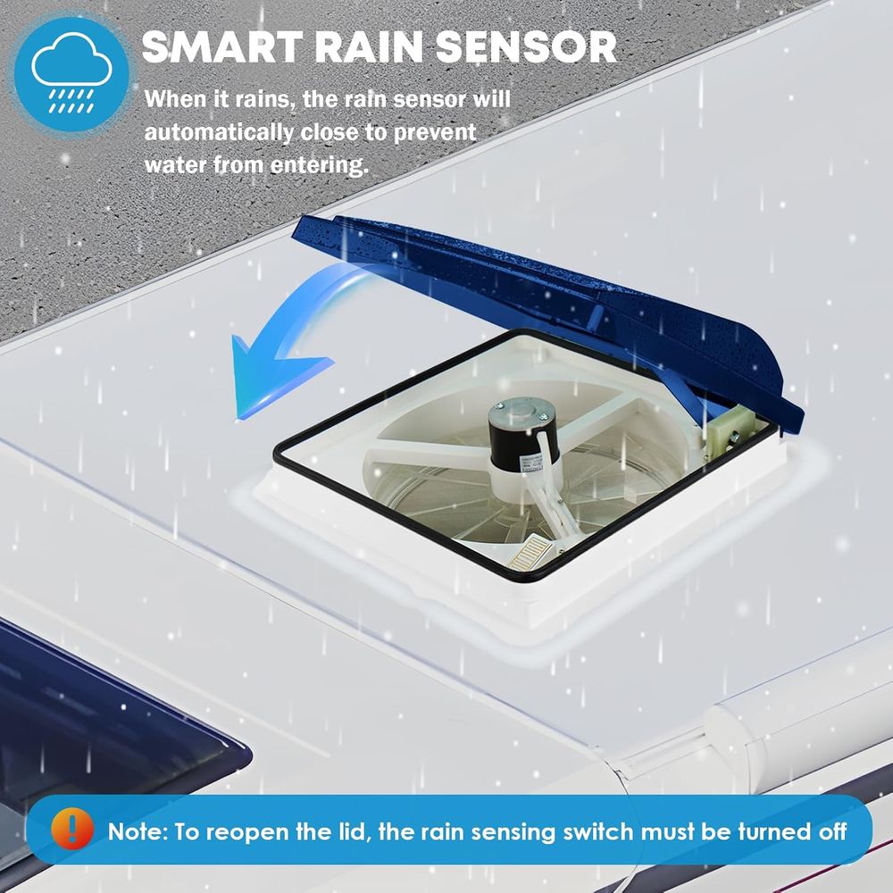Ventilador de Techo para RV de - Smart Bathroom Fan reseña y precio