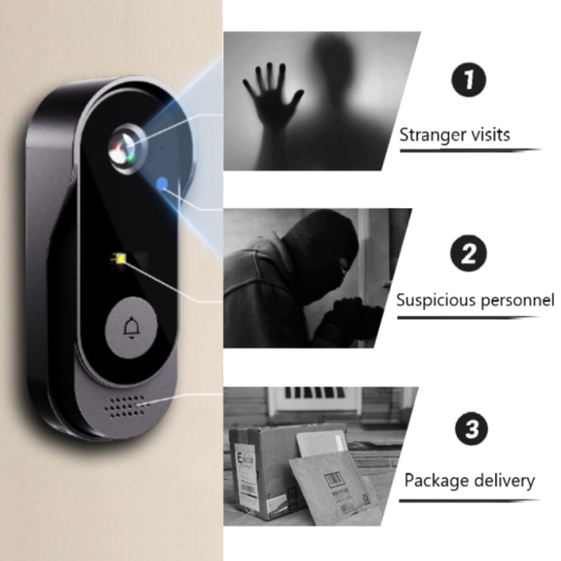 Timbre con cámara WIFI Tuya, v - Smart Home Video Doorphone Ezviz reseña y precio