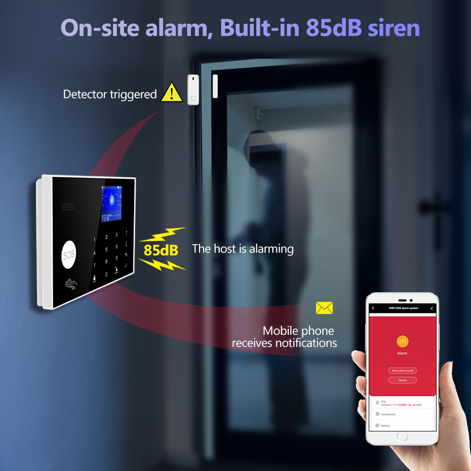 KERUI WiFi + alarma de casa 4G - Smart Home Keyboard reseña y precio