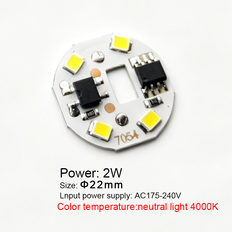 5PCS 2W AC 220V 240V Chips LED - Smart Bulb reseña y precio
