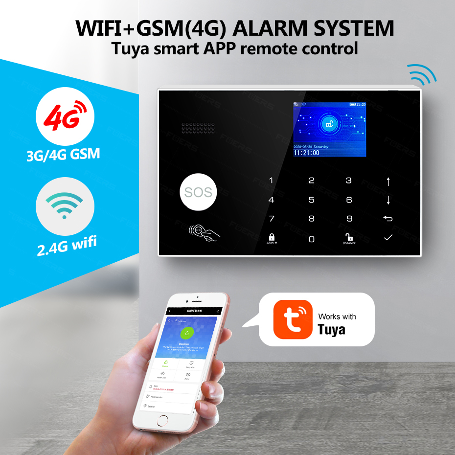 KERUI G34 4G WIFI Panel de sis - Smart Home Keyboard reseña y precio