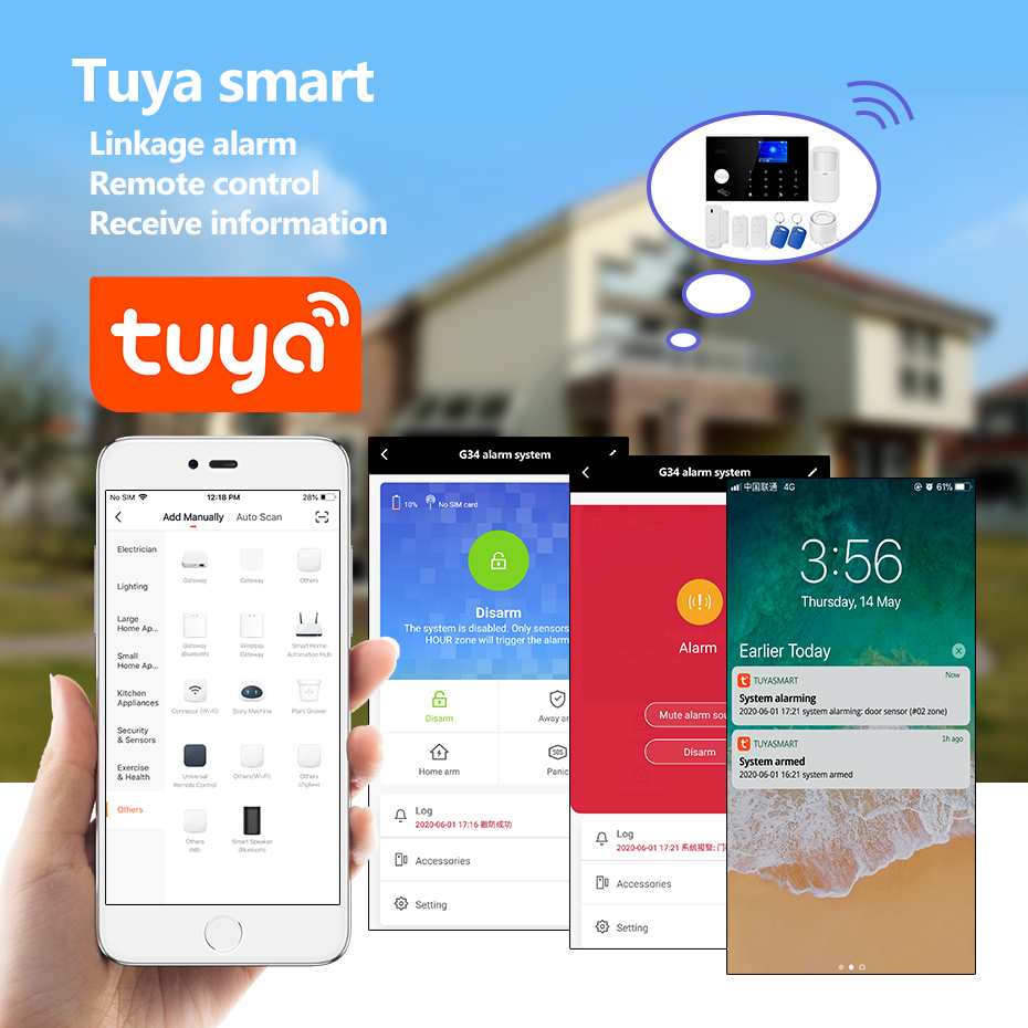 KERUI G34 4G WIFI Panel de sis - Smart Home Keyboard reseña y precio