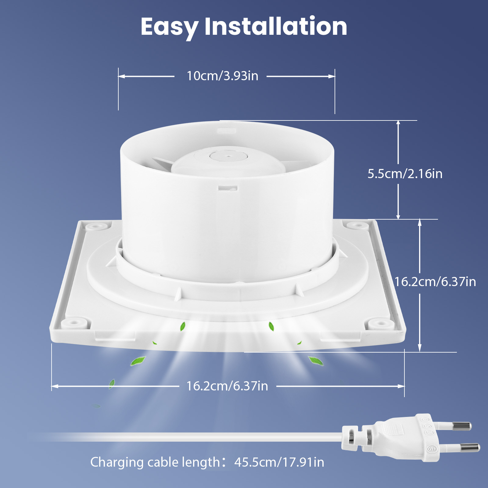 Extractor de aire de baño de 1 - Smart Bathroom Fan reseña y precio