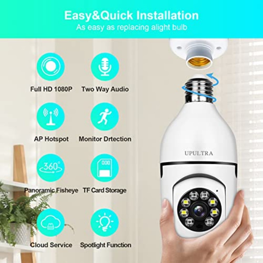 Cámara de seguridad inalámbric - Smart Bulb reseña y precio