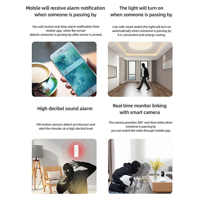 Tuya-Sensor de movimiento Zigb - Smart Home Web reseña y precio