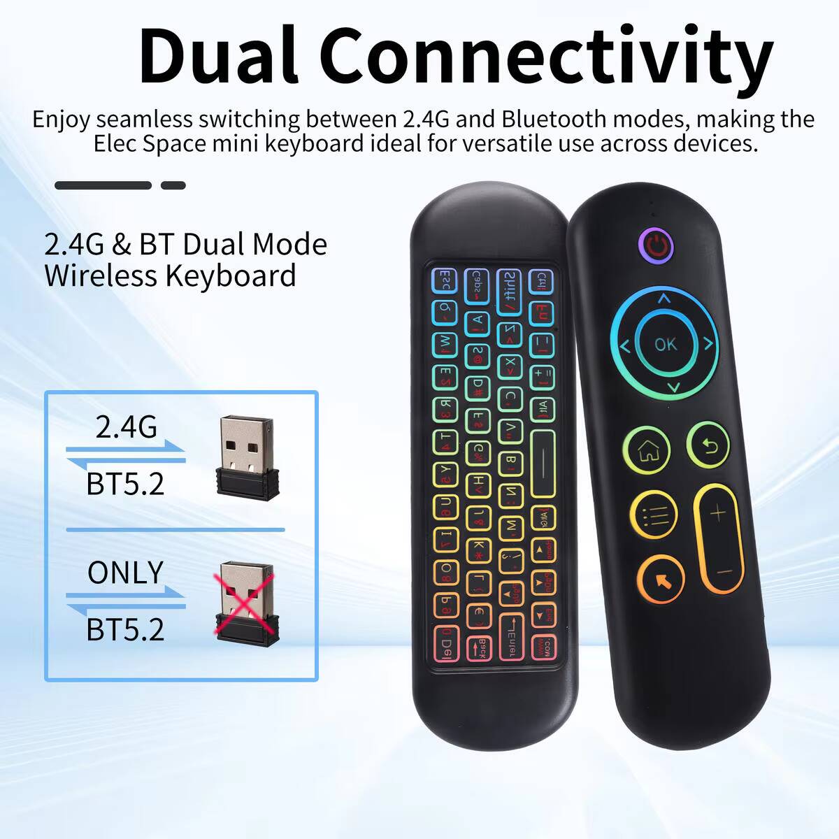 Mini teclado Bluetooth 2,4G de - Smart Home Keyboard reseña y precio