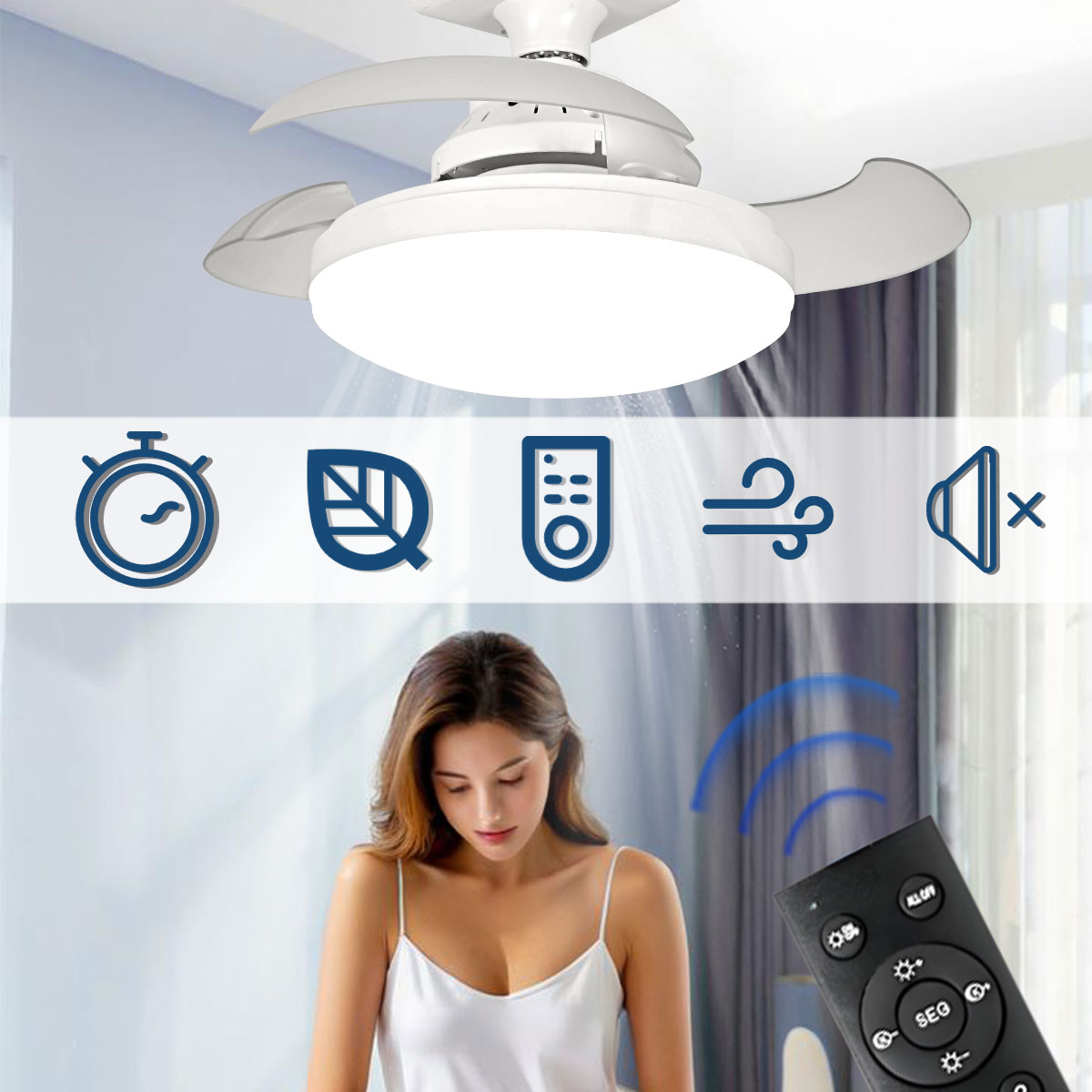 Luces de ventilador de techo L - Smart Bathroom Fan reseña y precio