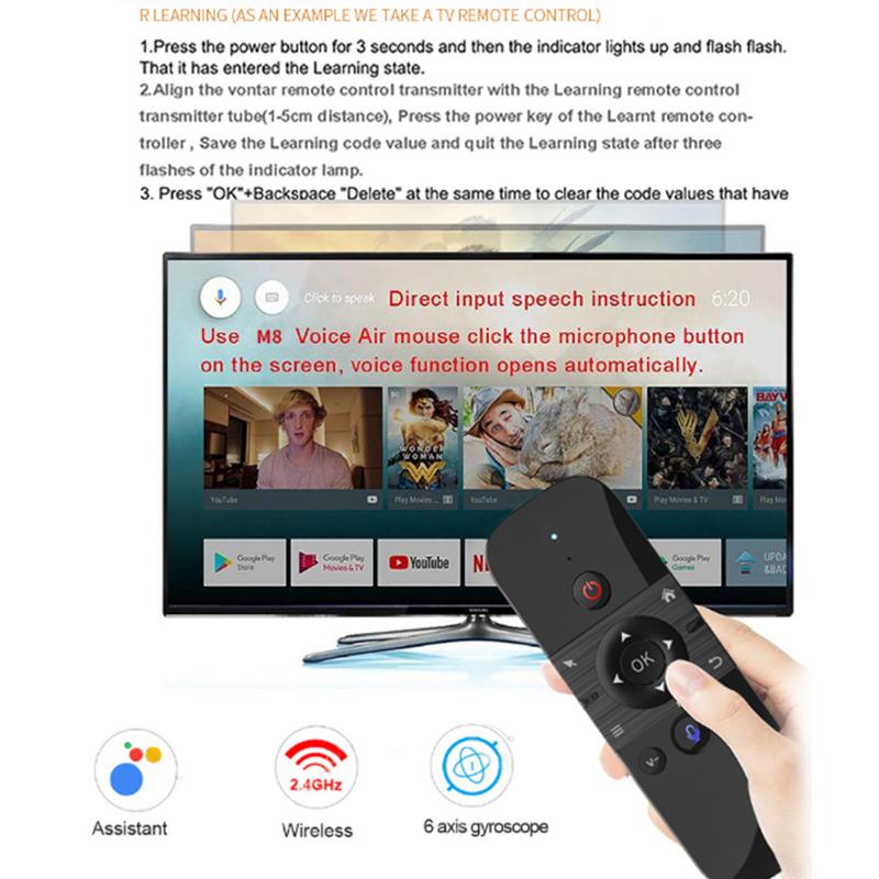 Control Remoto por Voz M8 Air  - Smart Home Keyboard reseña y precio