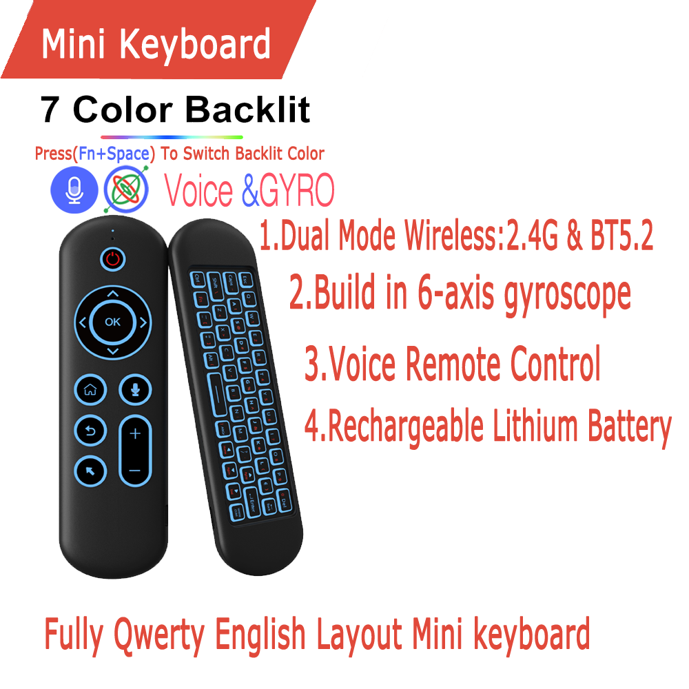 Control remoto Air Mouse giros - Smart Home Keyboard reseña y precio