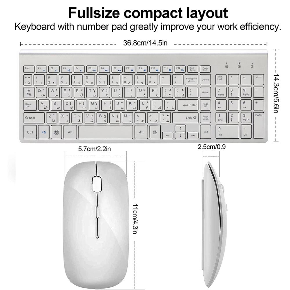 Teclado inalámbrico delgado co - Smart Home Keyboard reseña y precio