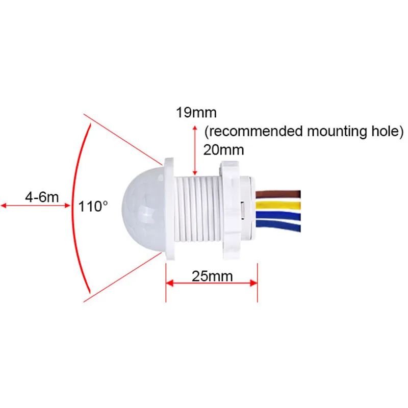 Sensor inteligente AC 110V 220 - Pir Motion Sensor reseña y precio