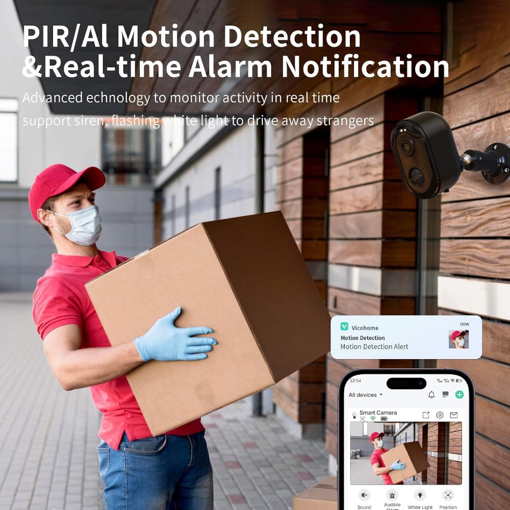 Cámaras de Seguridad para Exte - Smart Home Battery Camera reseña y precio
