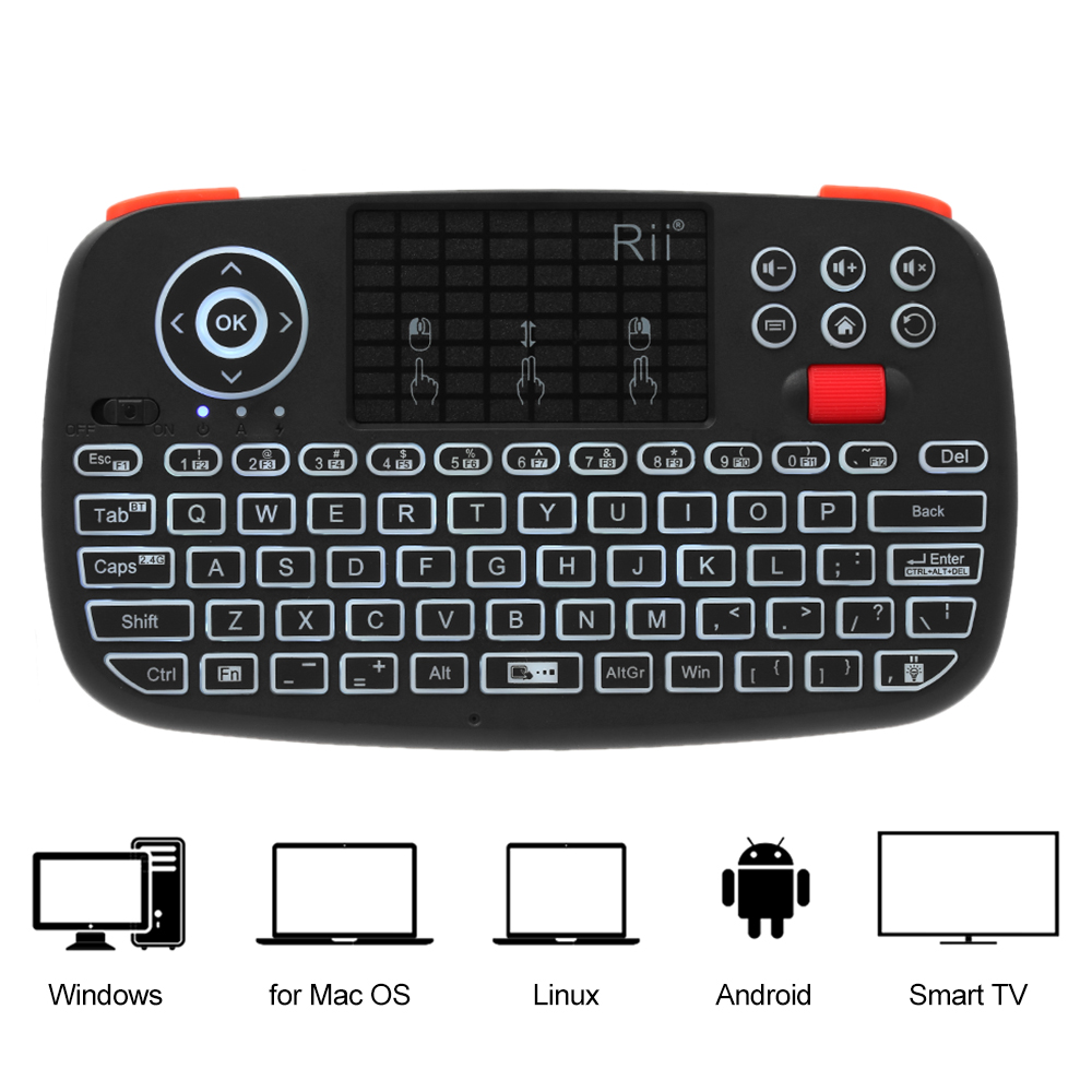 Rii i4 Mini BT teclado inalámb - Smart Home Keyboard reseña y precio