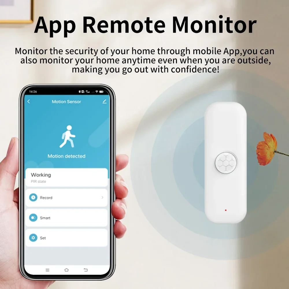 Tuya-Sensor de movimiento WiFI - Pir Motion Sensor reseña y precio