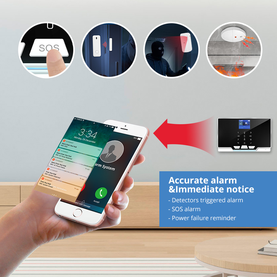 KERUI-Panel de alarma G20 WIFI - Smart Home Keyboard reseña y precio