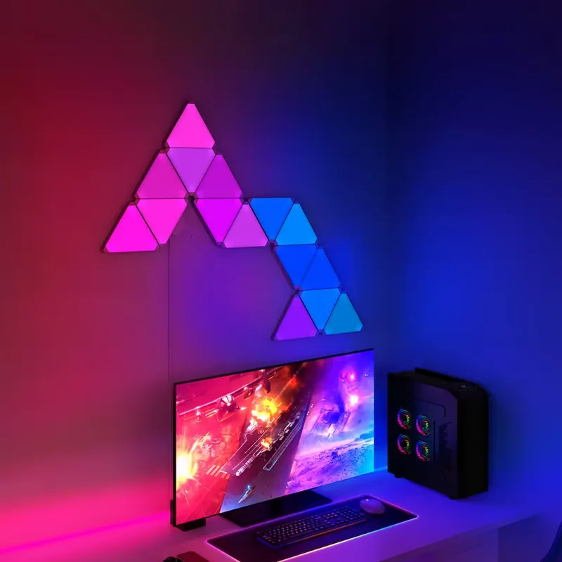 Luces LED triangulares Banqcn  - Smart Home Panel reseña y precio