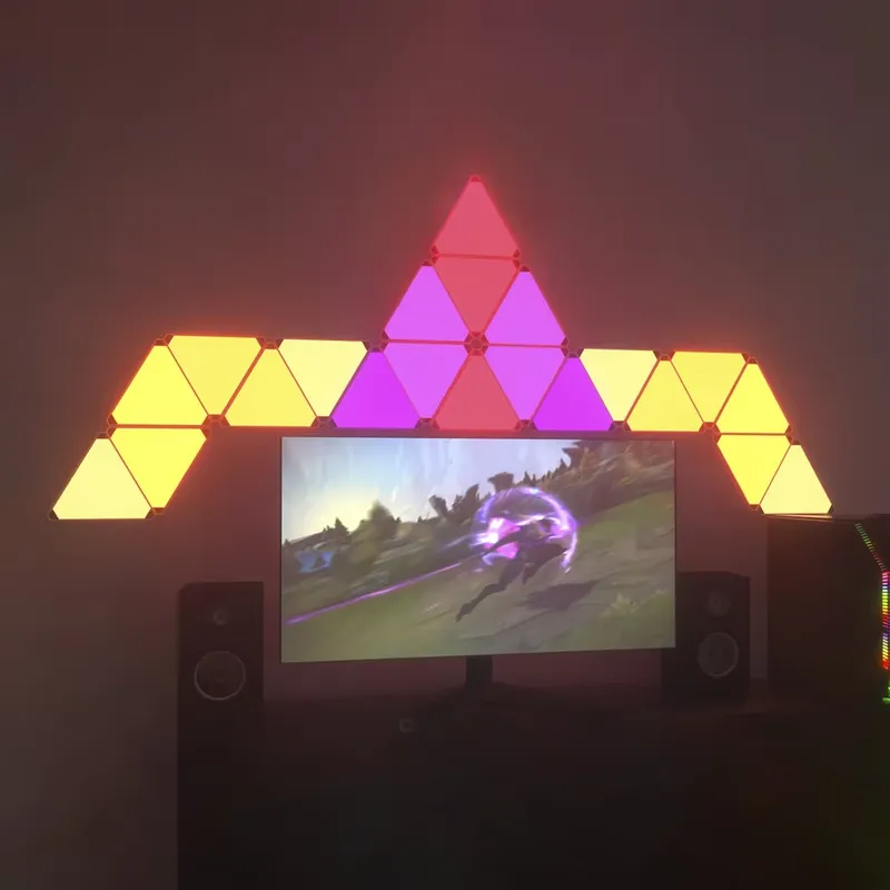 Luces LED triangulares Banqcn  - Smart Home Panel reseña y precio