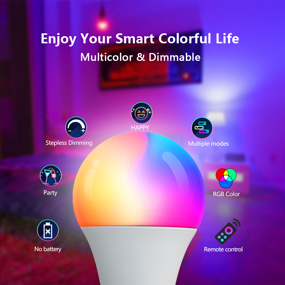 Bombilla LED RGB de 16 Colores - Smart Bulb reseña y precio