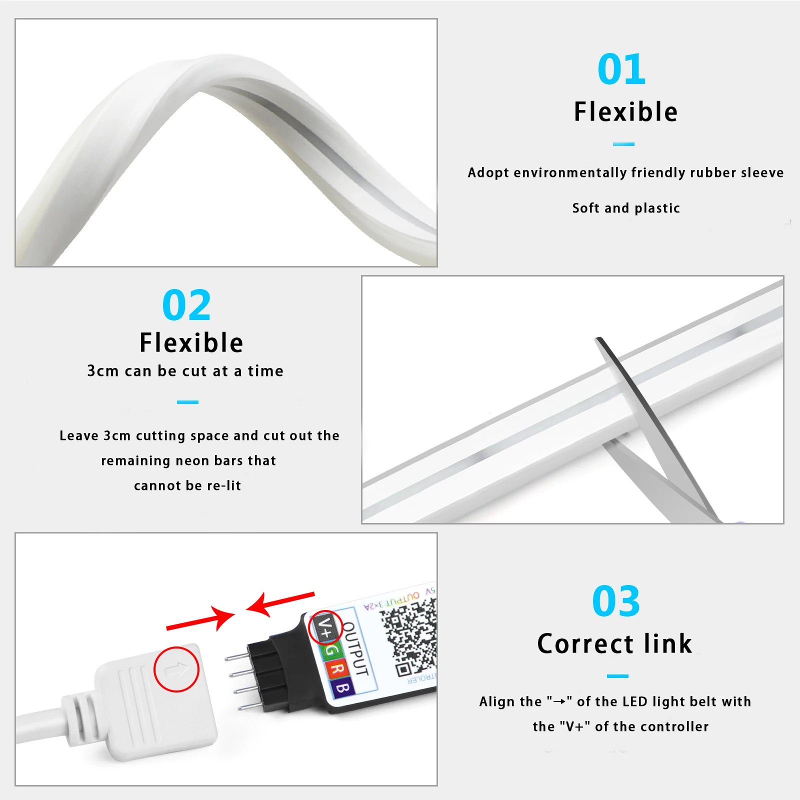 Tira de luces LED de neón RGB  - Smart Home Room reseña y precio